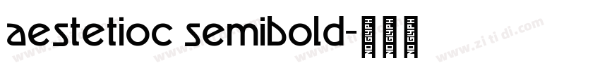 aestetioc semibold字体转换